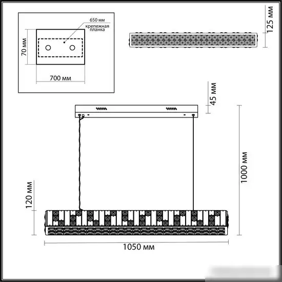 Подвесная люстра Odeon Light Crossa 5072/50L – фото товара