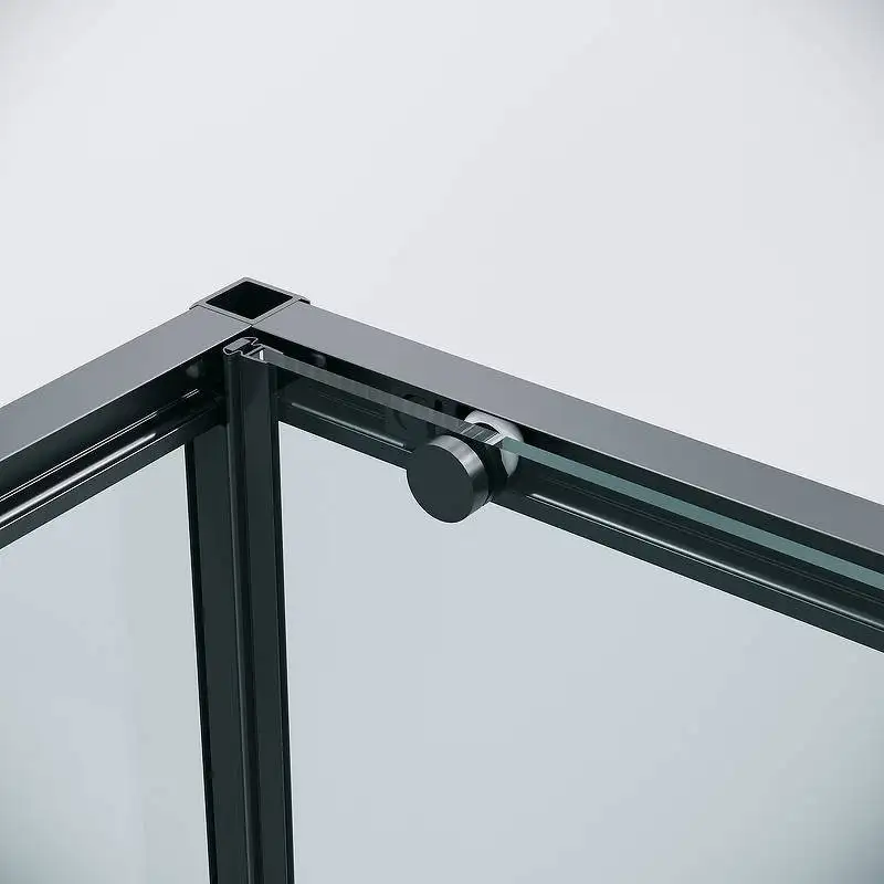 Душевая стенка Grossman Galaxy 100х195 200.K33.01.100.21.00 (черный матовый/стекло прозрачное) - фото товара