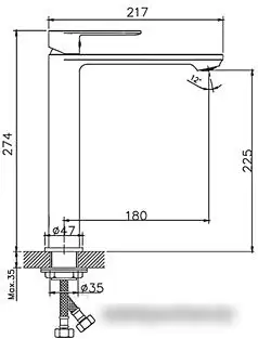Смеситель Haiba HB11590-7 (черный) - фото товара