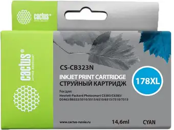 Картридж CACTUS CS-CB323N (аналог HP 178XL (CB323HE)) – изображение в каталоге