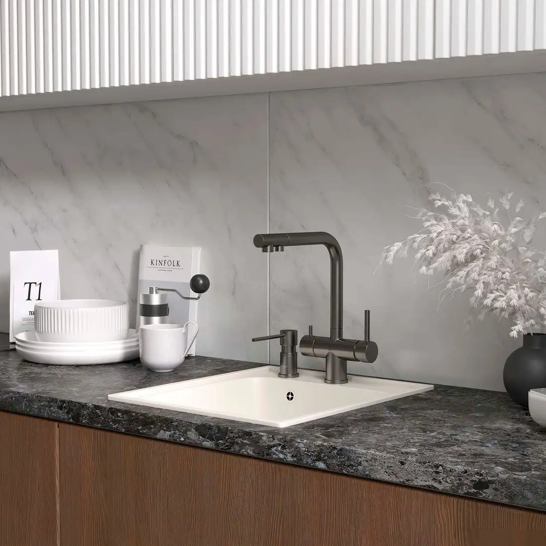 Кухонная мойка Reflexion Quadra RF0243WH - фото товара