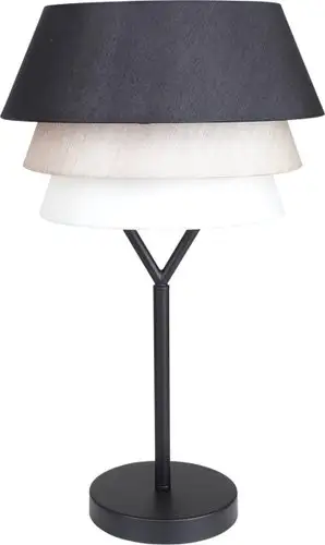 Настольная лампа ESCADA 10187/T (черный/бежевый/белый) – изображение в каталоге