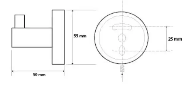 Крючок для ванны Bemeta Dark 104106020 – фото товара