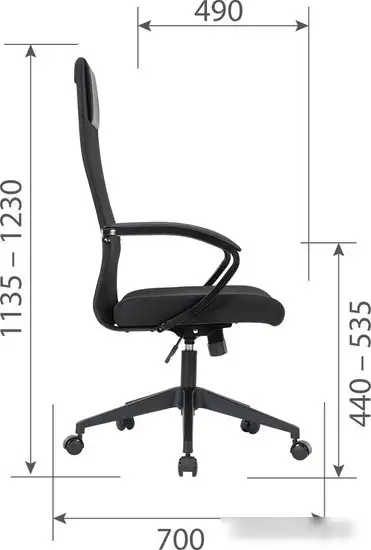 Кресло CHAIRMAN CH612 (черный) – фото товара