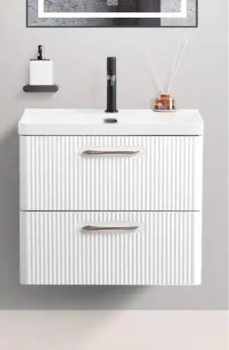 BelBagno Тумба под умывальник Lucido DUE-600-2C-SO-BL-P-FH – изображение в каталоге