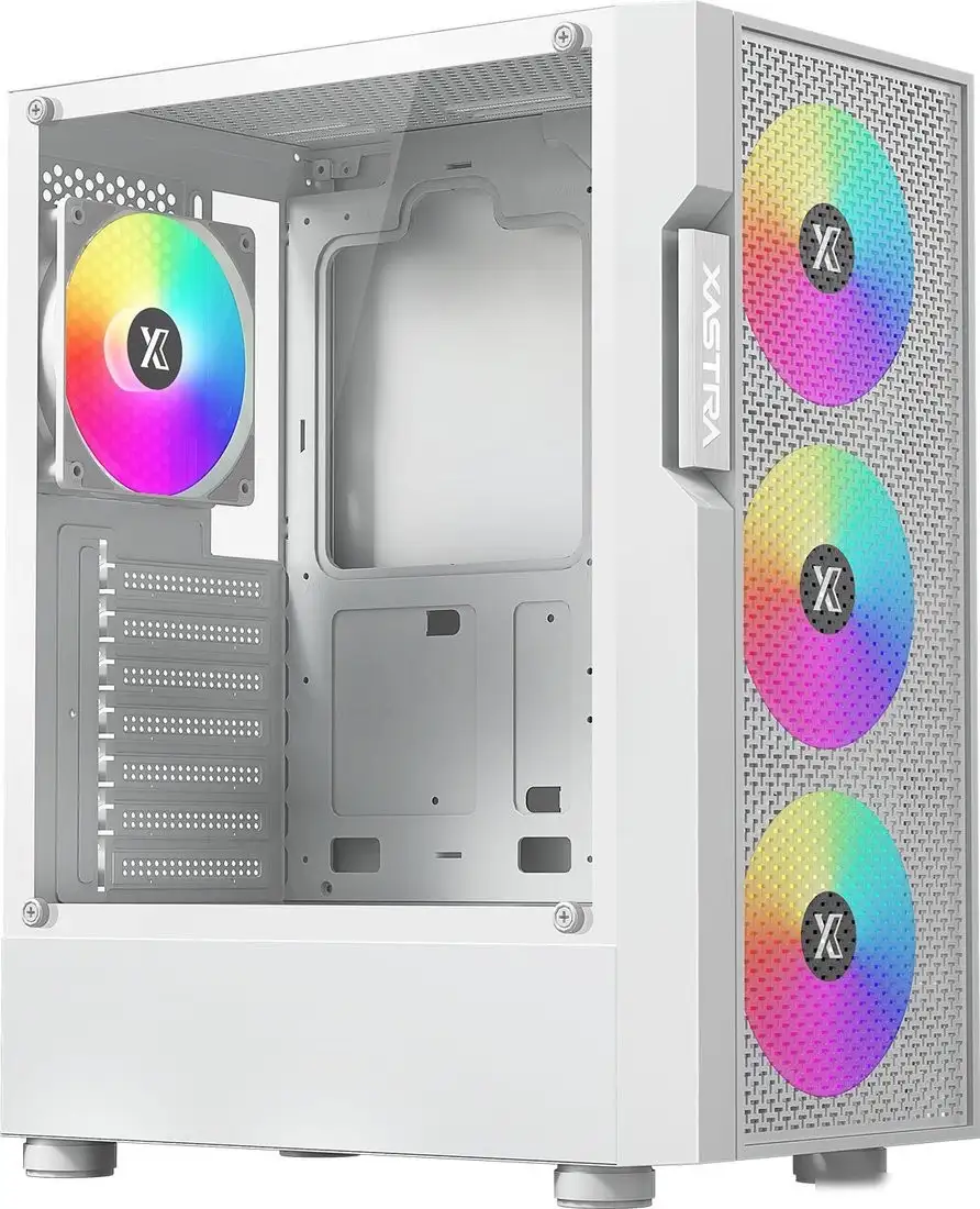 Корпус XASTRA A302 4FRGB WH (белый) – фото товара