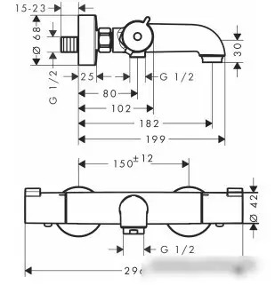 Смеситель Hansgrohe Ecostat 1001 CL [13201000] - фото товара