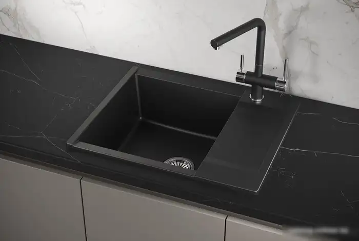 Кухонная мойка Granula ES-6202 (шварц) - фото товара