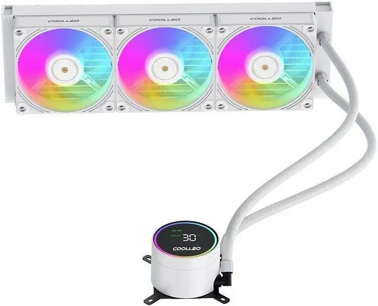 Система жидкостного охлаждения для процессора Coolleo DIG-360-WH – фото товара