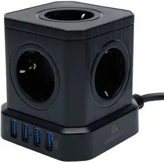 Сетевой фильтр Cablexpert TWR-5-U4-B-2 – изображение в каталоге