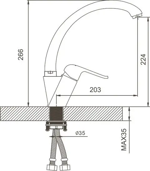 Смеситель Gappo G4150-8 - фото товара