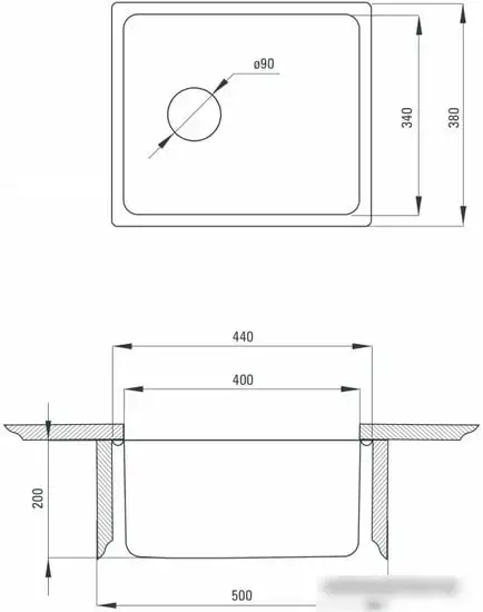Кухонная мойка Deante Egeria ZPE 010A - фото товара