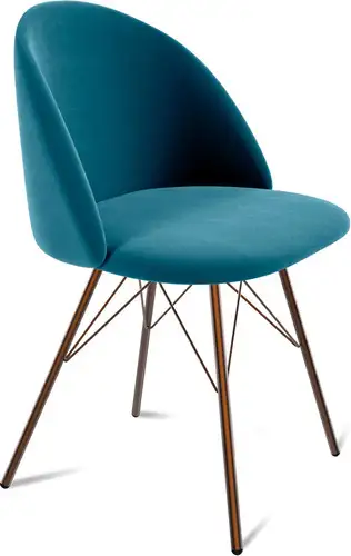 Стул Sheffilton SHT-ST35/S37 (тихий океан/медный металлик) – изображение в каталоге