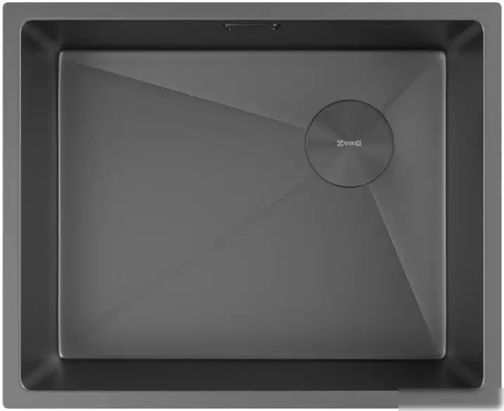 Кухонная мойка ZorG Zerox 54 U / IF Side SF Zurinox PVD Gunblack - фото товара