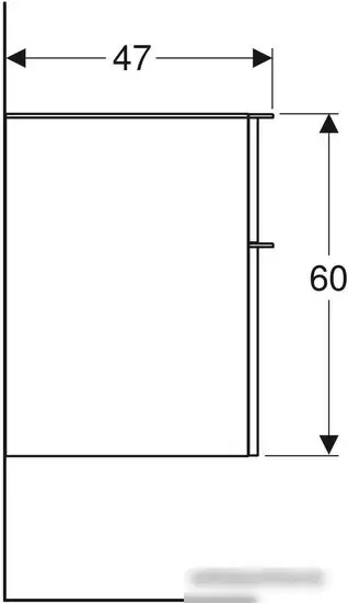 Geberit Тумба Smyle Square 45 500.357.JR.1 (темный орех) – фото товара