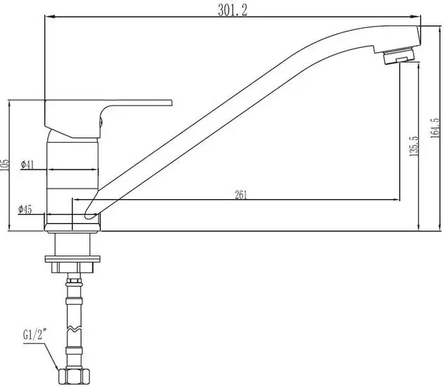 Смеситель Voda Snow SW 05 K - фото товара