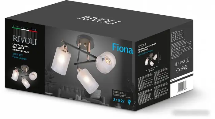 Люстра средней высоты Rivoli Fiona 3163-303 Б0059259 – фото товара