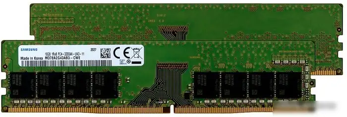 Оперативная память Samsung 2x16GB DDR4 PC4-25600 M378A2G43AB3-CWE – фото товара