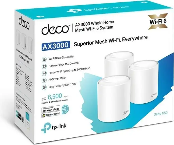 Wi-Fi система TP-Link Deco X50 (3 шт) – фото товара