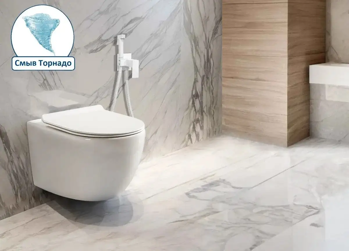 Унитаз подвесной Cerutti Clio Aria Tornado CT10582 - фото товара