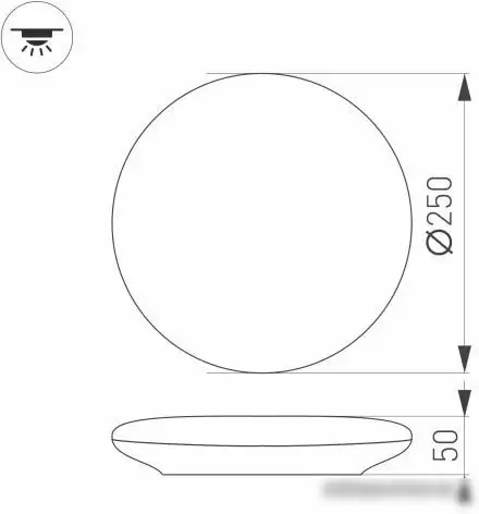 Люстра-тарелка Arlight CL-FRISBEE-MOTION-R250-12W Warm3000 030161 – фото товара