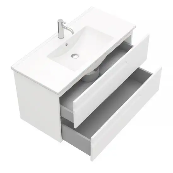 Laparet Тумба под умывальник Atlas 100 (белый матовый) – фото товара