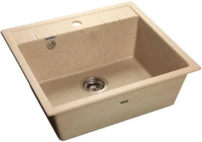 Кухонная мойка GranFest Quadro GF-Q561 (песочный) - фото товара