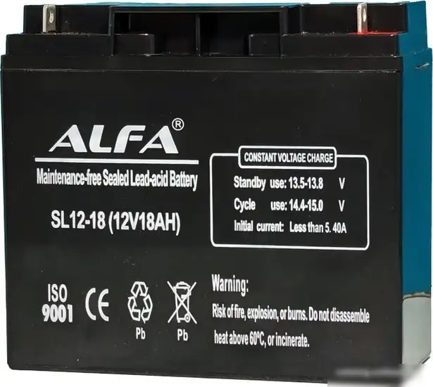 Аккумулятор для ИБП ALFA SL12-18 (12V-18Ah) – фото товара