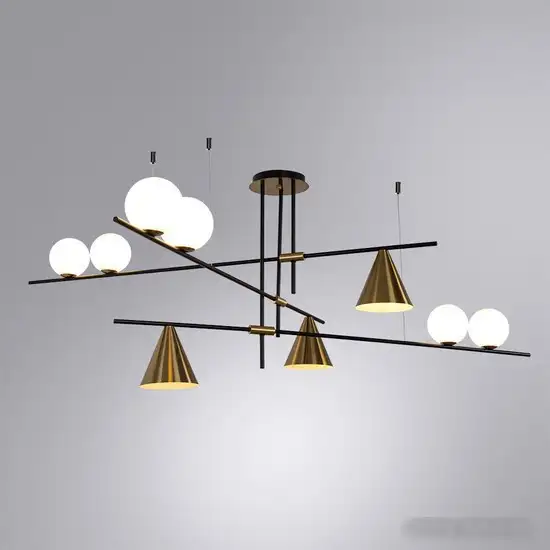Люстра средней высоты Arte Lamp Jacob A7029PL-9BK – фото товара