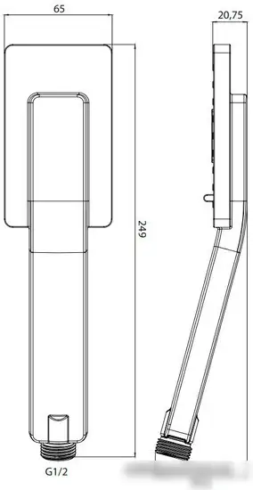 Душевая лейка Omnires JimJim-R - фото товара