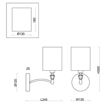 Бра Freya Riverside FR1007WL-01N – изображение в каталоге