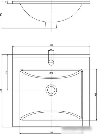 Умывальник Керамин Бергамо Нова 50 - фото товара