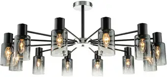 Люстра средней высоты Escada 2120/12P (черный) – изображение в каталоге