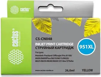 Картридж CACTUS CS-CN048 (аналог HP CN048) – изображение в каталоге