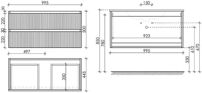 Sancos Тумба под умывальник Snob T SNT100SM (доха) – фото товара