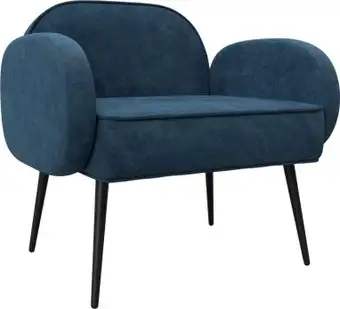 Интерьерное кресло Лига диванов Лига-086 132444 (велюр Brut 11 синий) – изображение в каталоге