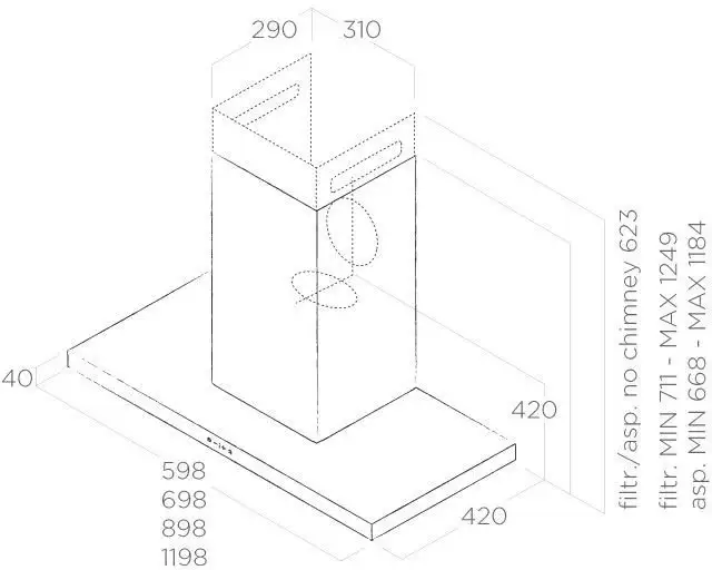 Кухонная вытяжка Elica Thin IX/A/90 - фото товара