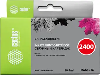 Картридж CACTUS CS-PGI2400XLM (аналог Canon PGI-2400XL M) – изображение в каталоге