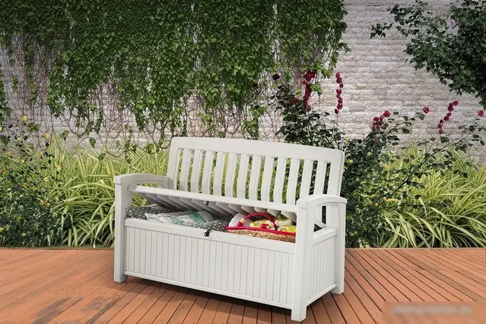 Сундук Keter Patio Bench (белый) – фото товара