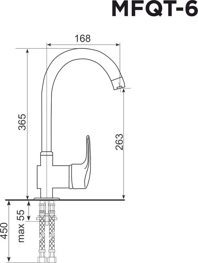 Смеситель MAUNFELD MFQT-6BG (бежевый) - фото товара