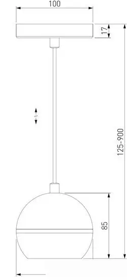 Подвесная люстра Elektrostandard DLS023 9W 4200K (черный /золото) – фото товара