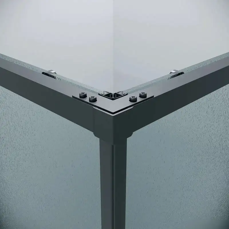 Душевой уголок Grossman Galaxy 120х80х195 300.K33.01.12R80L.21.02 (черный матовый/стекло шиншилла) - фото товара