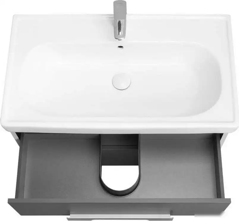 Акватон Тумба под умывальник Ар-Деко 65 1A291401DD8D0 (серый кобальт) – фото товара