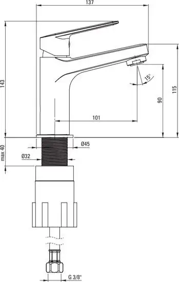 Смеситель Deante Jasmin BGJ 020M - фото товара
