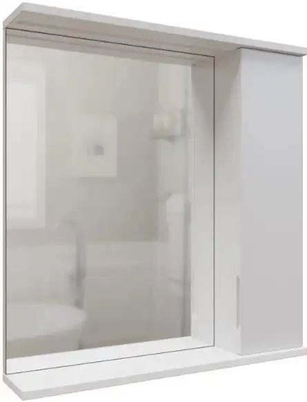 Mixline Шкаф с зеркалом для ванной Лайн 60 553011 (правый, с подсветкой) – фото товара