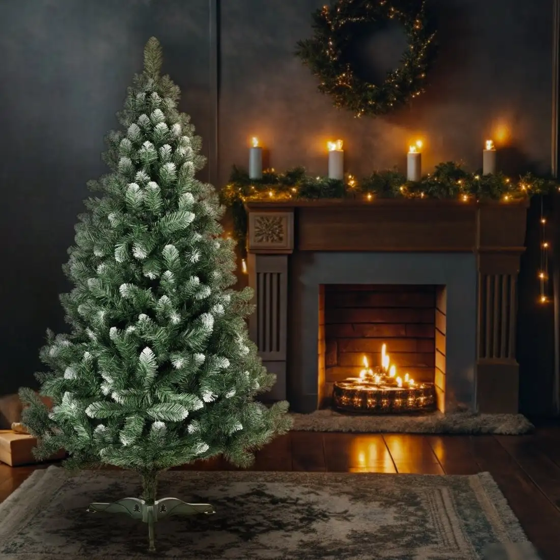 Сосна Maxy Poland SuperLuX нарядная с белыми кончиками (2м) – фото товара