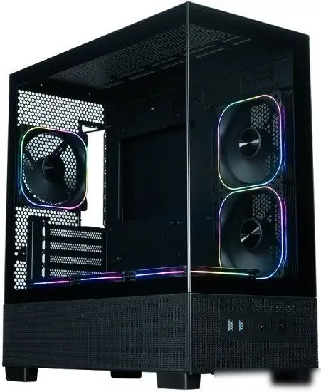 Корпус XASTRA Q500M 6ARGB-FG-C10-UC (черный) – фото товара
