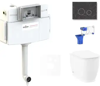 Унитаз Lavinia Boho Relfix Bell Pro 5 в 1 87551015 (greek black искусств. камень) - изображение в каталоге