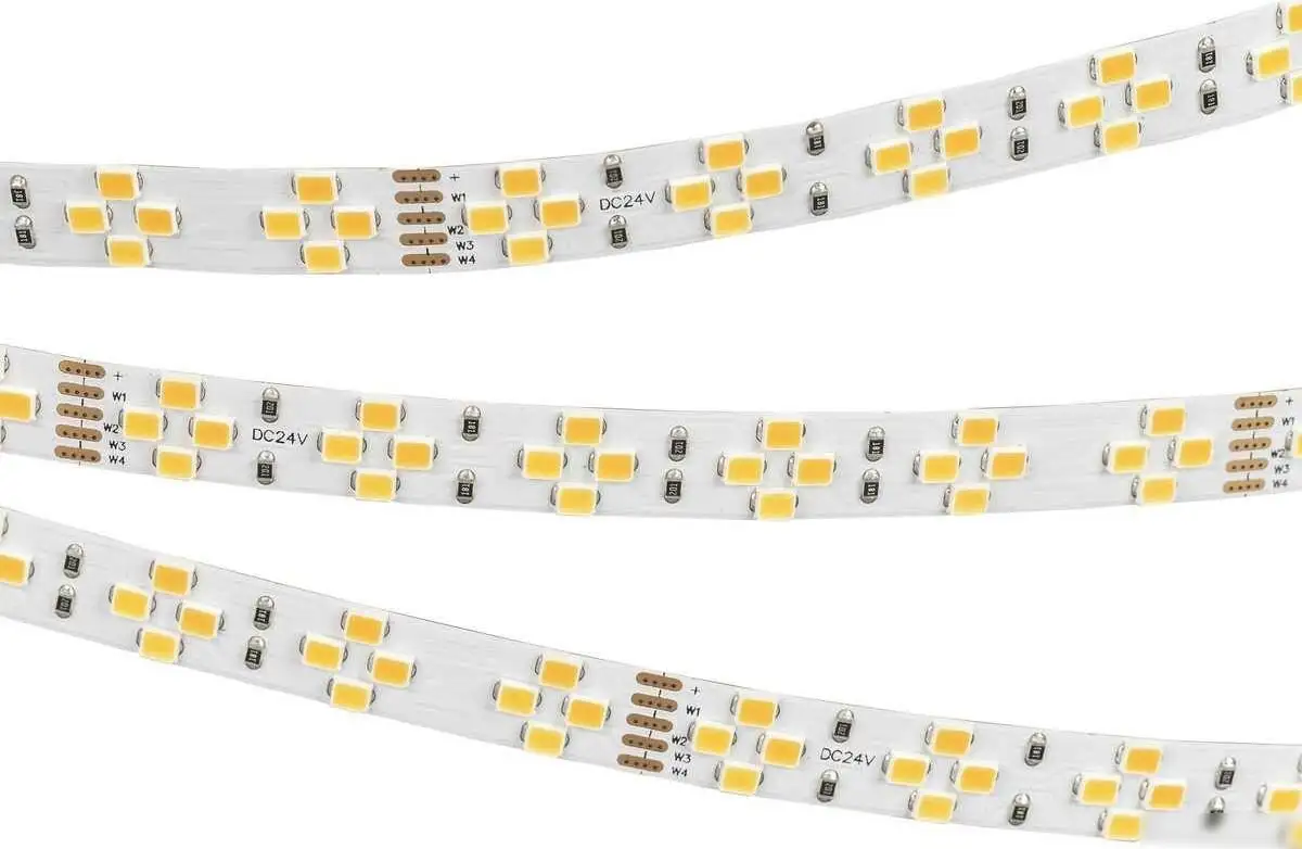 Светодиодная лента Arlight 20W/m 240Led/m 2835SMD теплый белый 5M RT-A240-10mm 24V Warm-MIX 038400 – фото товара