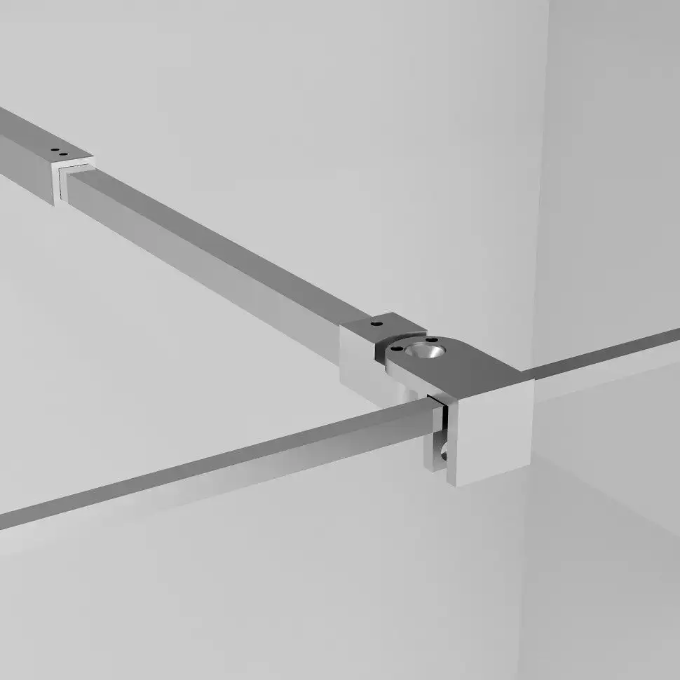 Душевая стенка Niagara NG-660-90 90x195 (хром/прозрачное стекло) - фото товара